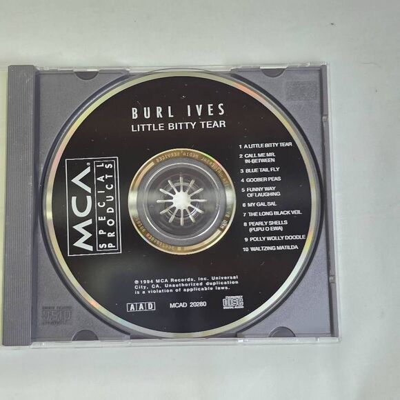 Burl Ives A Little Bitty Tear Folk CD Album - Picture 3 of 4
